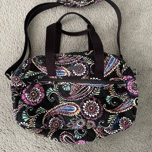 Vera Bradley travel tote & makeup case